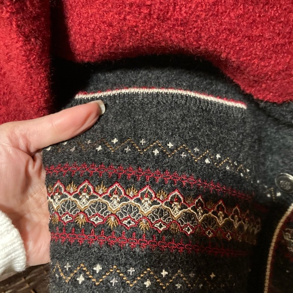 Lindor marled wool cardigan vintage - Picture 4 of 5